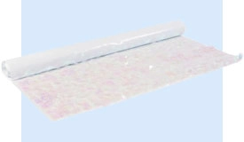 Iridescent Snow Floral Sheeting