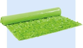 Vinyl Light Green Floral Sheeting