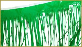 Vinyl Dark Green Fringe
