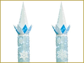 Snowy Sparkle Columns Float Kit