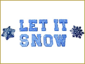 Let it Snow Letters and Flakes Kit