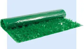 Vinyl Dark Green Floral Sheeting