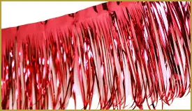 Metallic Red Fringe
