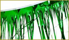 Metallic Green Fringe