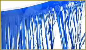 Vinyl Dark Blue/White Fringe