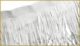 Vinyl White Fringe