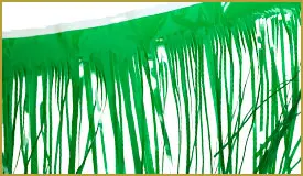 Vinyl Dark Green Fringe