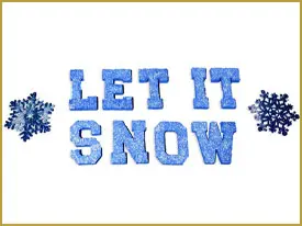 Let it Snow Letters and Flakes Kit