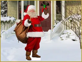 Santa with Toy Bag Yard Sign Kit
