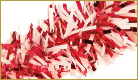 Metallic Red/White Twist & Festooning