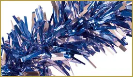 Metallic Blue/Silver Twist & Festooning