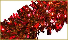 Metallic Red Twist & Festooning