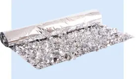 Metallic Silver Floral Sheeting