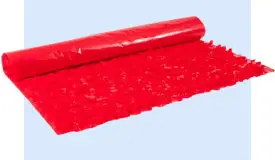 Vinyl Red Floral Sheeting