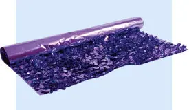 Metallic Purple Floral Sheeting