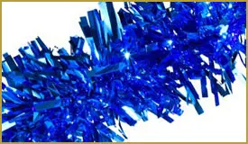 Metallic Blue Twist & Festooning