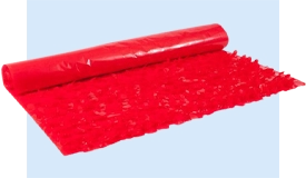 Vinyl Red Floral Sheeting