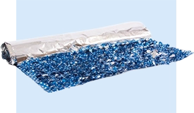 Metallic Blue w/Stars Floral Sheeting