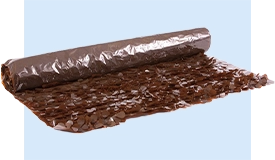 Vinyl Brown Floral Sheeting