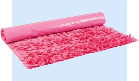 Vinyl Cerise Floral Sheeting