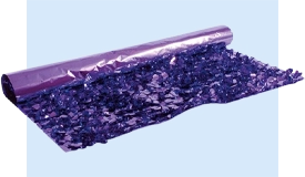 Metallic Purple Floral Sheeting