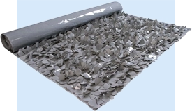 Vinyl Gray Floral Sheeting