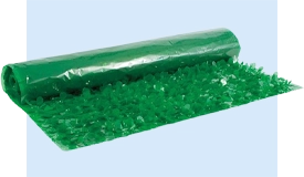 Vinyl Dark Green Floral Sheeting