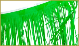 Vinyl Grass Green Fringe