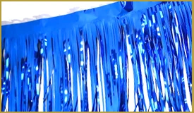 Metallic Blue Fringe