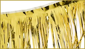 Metallic Gold Fringe