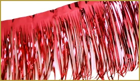 Metallic Red Fringe
