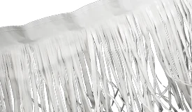 Vinyl White Fringe