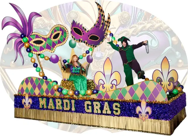 Complete Mardi Gras Float