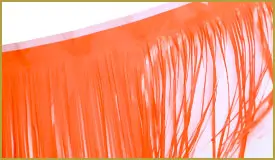 Vinyl Orange Fringe