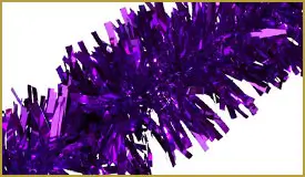 Metallic Purple Twist & Festooning