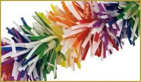 Metallic Blue/Silver Twist & Festooning