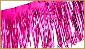 Metallic Cerise Fringe