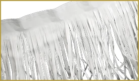 Vinyl White Fringe