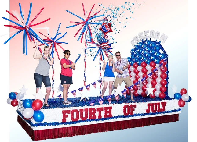 Complete Freedom Fourth of July Float