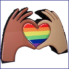 Rainbow Heart Hands Parade Float Kit