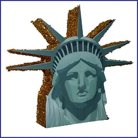 Statue of Liberty Head Parade Float Kit