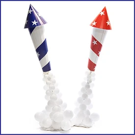 Patriotic Rockets Parade Float Kit