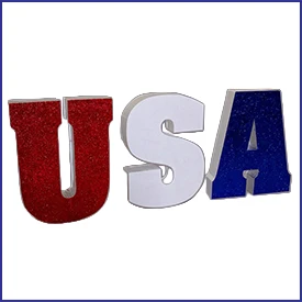 Sparkling USA Letters Parade Float Kit