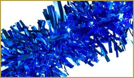 Metallic Blue Twist & Festooning