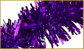 Metallic Purple Twist & Festooning
