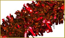 Metallic Red Twist & Festooning