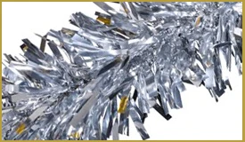 Metallic Silver Twist & Festooning