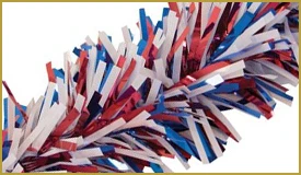 Metallic & Vinyl Red/White/Blue