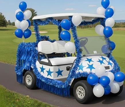 School Spirit/Homecoming Themed Golf Cart