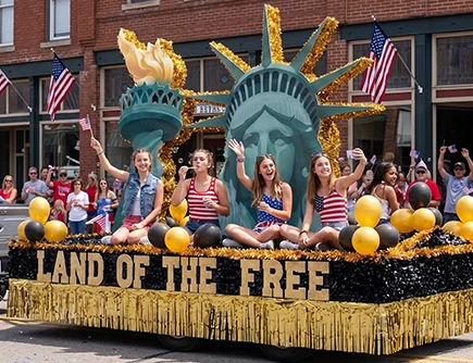 Complete Land of the Free Patriotic Parade Float Decorating Kit